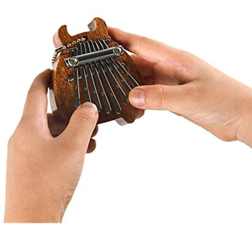 8 Teclas Mini Kalimba Exquisito Dedo Pulgar Piano Marimba Mu