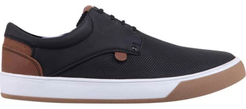 Tenis Urbano Casual Agujeta Mirage 4303 Negro Hombre