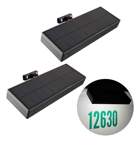 Luces Solares Para Exteriores Para Numeros De Casa, Paquete