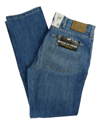 Jeans Hombre Lee Brooklyn Cross Regular Fit Azul