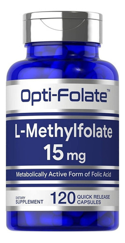 L Metilfolato 15 Mg, 120 Caps, Optifolate,