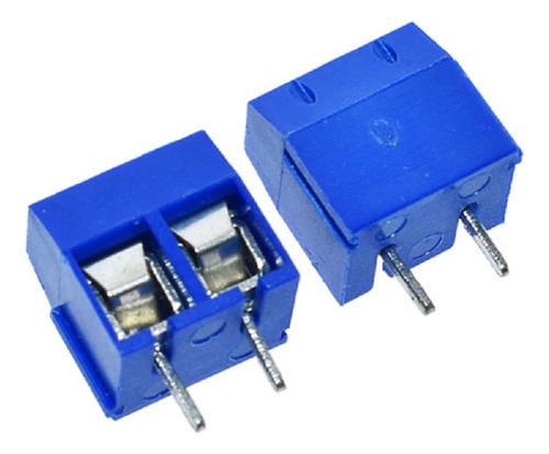 5x Pack Terminal Eléctrico Kf301- Azul 2 Pin