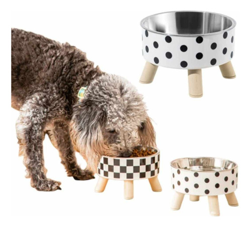 Platos De Ceramica Tazones Elevados Para Mascotas Perro/gato