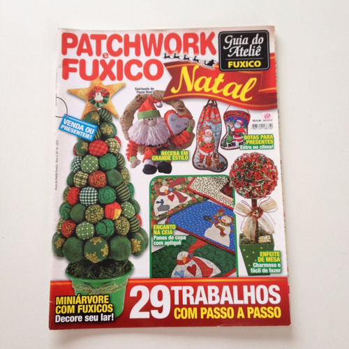 Revista Patchwork E Fuxico Natal Enfeites Guirlandas Bc783 | MercadoLivre