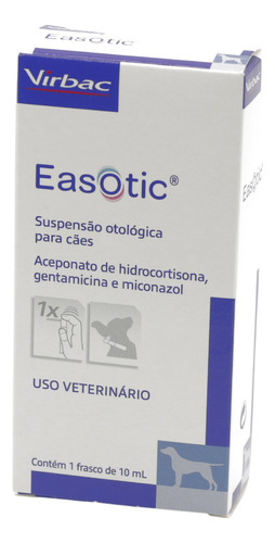 Solução Easotic De Tratamento Otológico Cães 10ml - Virbac