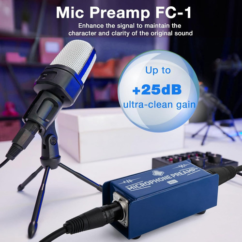 Amplificador De Ganancia De Micrófono Mic Preamp Fc-1 Para E