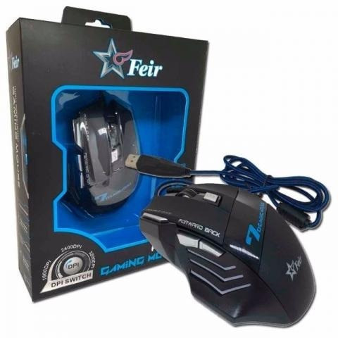 Mouse Gamer 3200 Dpi Com 6 Botoes E Leds Color