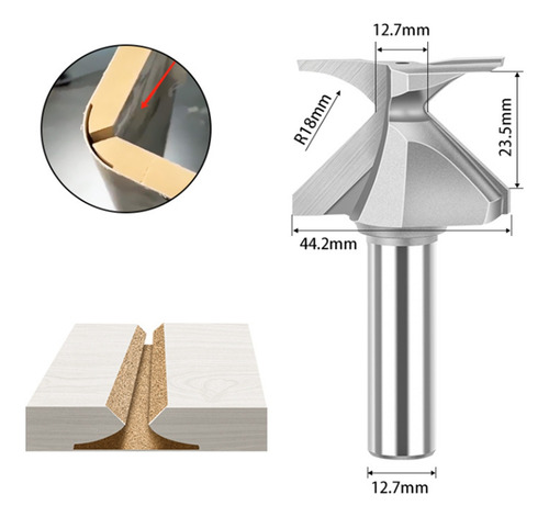 R18/r30 Shank Woodworking Router Bit Double Flute R