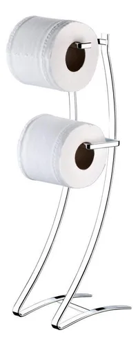 comprar Soporte de papel higiénico de piso cromado de lujo
