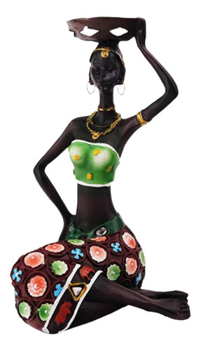 Estatuas De Mujeres Africanas Figuritas Decoración De Verde