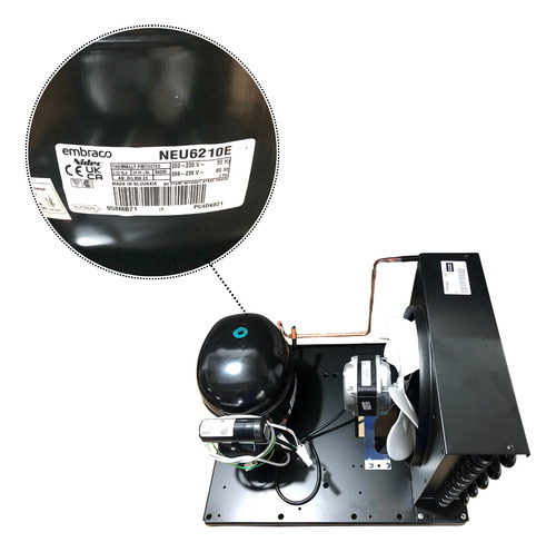Unidade Condensadora Uneu6210e 1/2 Hp R22 220v Uneu0050me