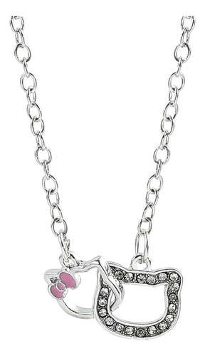 Collar Importado Hello Kitty Doble Dije Para Niñas O Adultos