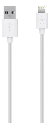 Cable USB Mixit Lightning de 3 m, color blanco - Belkin