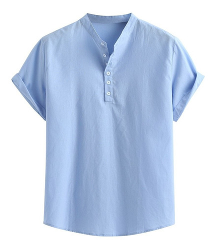 Camiseta Y Blusa Para Hombre Mezcla De Algodón Suelta De Ver 