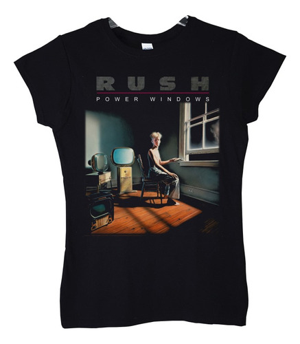 Polera Mujer Rush Power Windows Rock Abominatron