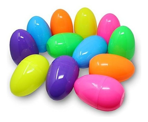 Huevos De Pascua Joyin De 12 Piezas Brillantes De Plastico