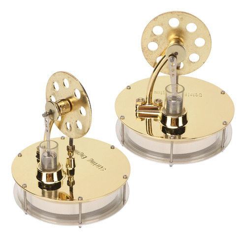 Motor Stirling Modelo D2 Golden Zinc De Baja Temperatura