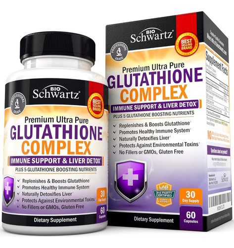 Complejo De Glutatión Bioschwartz 60 Cápsulas