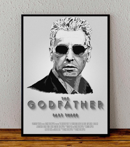 Cuadro 33x48 Poster Enmarcado El Padrino Francis Coppola