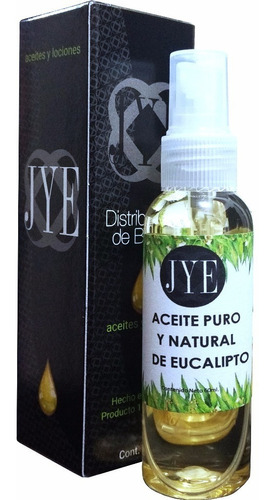 1 Aceite Natural Jye Eucalipto  Puro 60 Ml