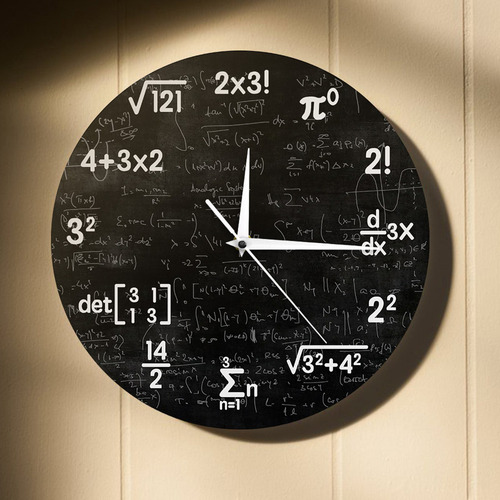 Relojes De Pared Únicos Para Decoración Matemática