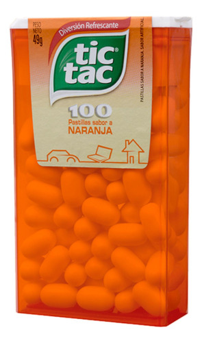 Caramelos tic tac  Sabor Naranja 49 G