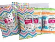 Comprar Toallas Antibacteriales De Bolsillo 10 Pzas. Caja Con 120