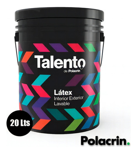 Latex Talento Interior/exterior Lavable Polacrin X 20 Litros