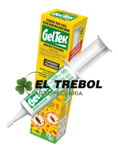 Gel Cucarachicida Geltek Jeringa X 60 Grs Cebo Insecticida