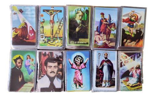 100 Tarjetas Enmicadas Santos Religiosos Católicos E Gratis 