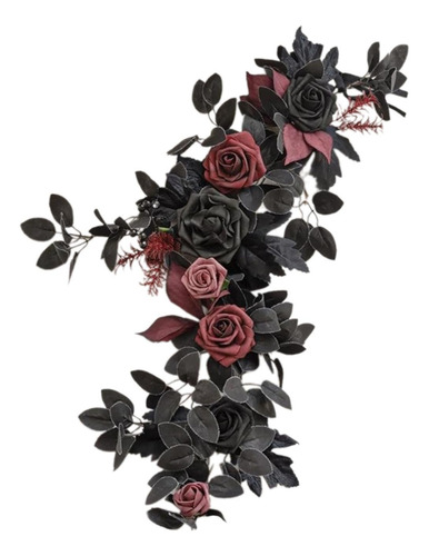 Arco De Boda Artificial Flor, Decorativa Y Resistente Mesa