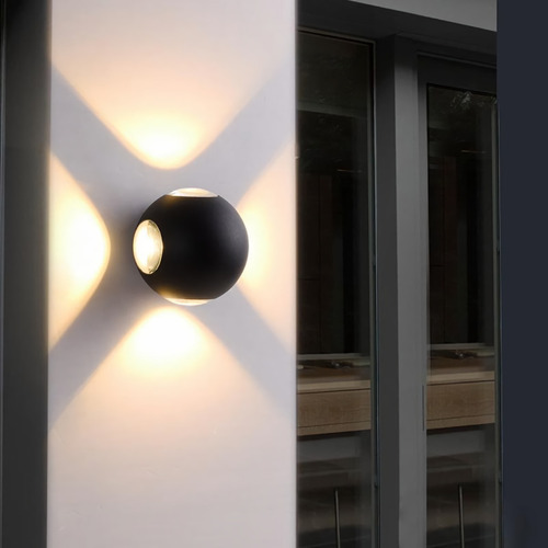 Imagen 4 de 9 de Lámpara Aplique De Pared Moderno Tipo Esfera.