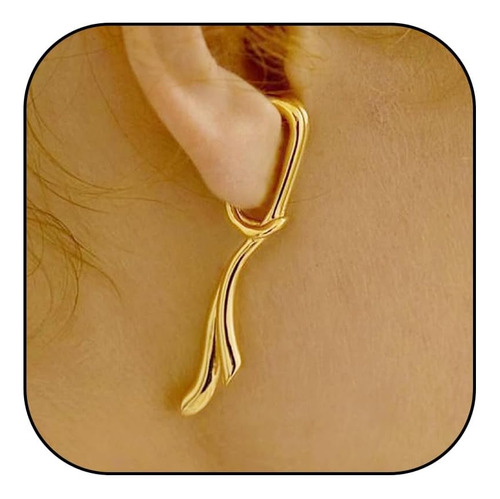 Ear Cuff Con Nudo Geométrico Para Mujer, Pendientes Con Clip