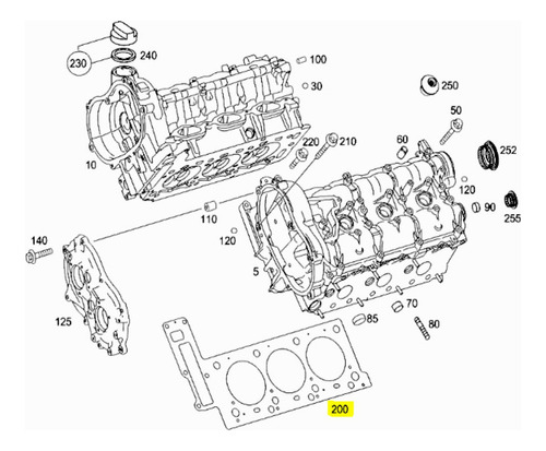 Juntas Cabeza Merceds Benz R350 3.5 Motor M272 Mod 2007-2012