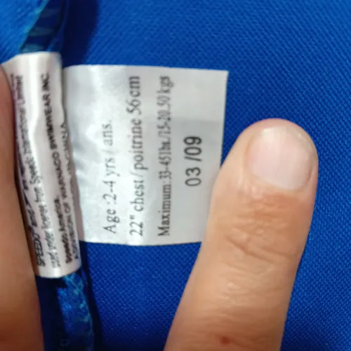 Chaleco Salvavidas Para Niños (Usado)