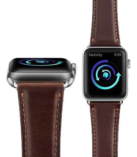 Correa De Piel Genuina Retro Para Apple Watch Serie 1 - 6 Se