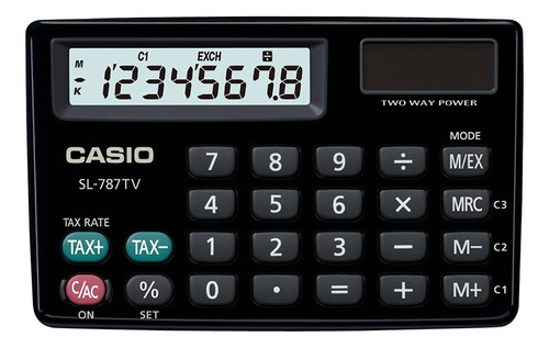 Calculadora Casio - Viaje Sl-787tv-bk