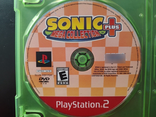 Sonic Mega Collection Plus Ps2  Original Físico Solo Disco 