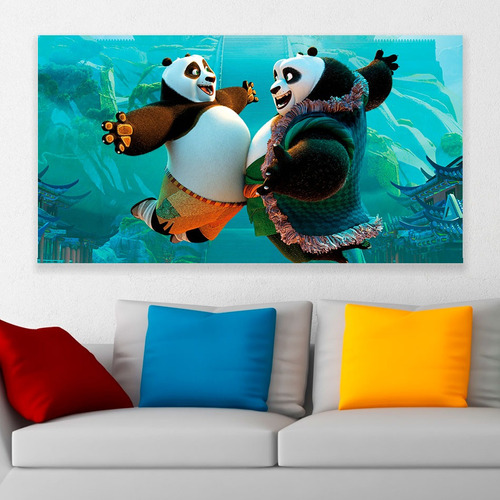 Cuadro Decorativo Kung Fu Panda 3 Po Li Shan Art 80x50cm