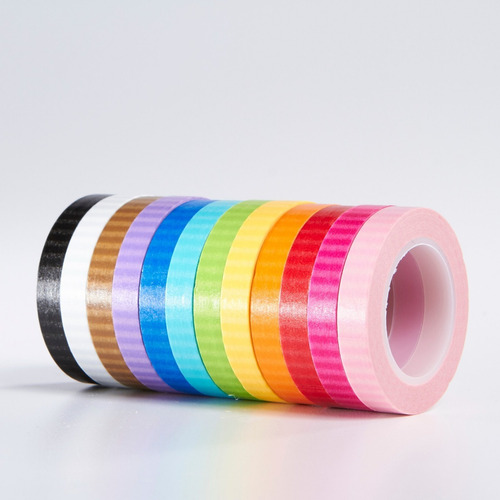 Washi Tape Colores Scrapbook Doodlebug Paquete C/12 Stripes