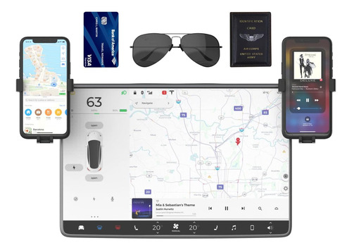 Trend Geo - Soporte De Teléfono Dual Para Automóvil Con S