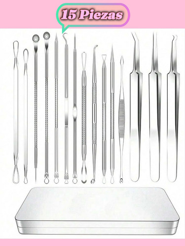 Kit 15 Piezas Cuidado Del Acné Eliminador De Puntos Negros,