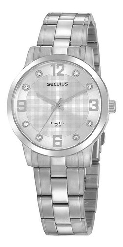 Relógio Seculus Feminino Long Life Prata 20947l0svna2