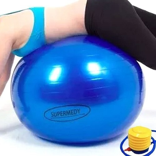 Bola de pilates Supermedy Bola Suiça - Fisioterapia - Ginastica - Bola Para Yoga - Fortalecimento Muscular - Treinamento Funcional - Alívio de Dores Nas Costas - Antiestouro