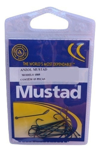 Anzol 1805 N08 Com 15 Mustad