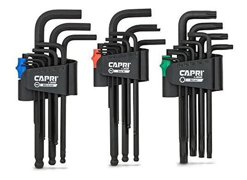 Capri Tools Juego De Llaves Hexagonales Y Torx Brazo Largo H