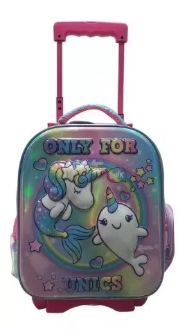 Mochila Con Llantas Kinder  Preescolar. Varios Modelos Ruz Niña