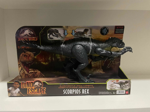 Imagem 1 de 2 de Jurassic World Dino Escape Slash N Battle Scorpios Rex