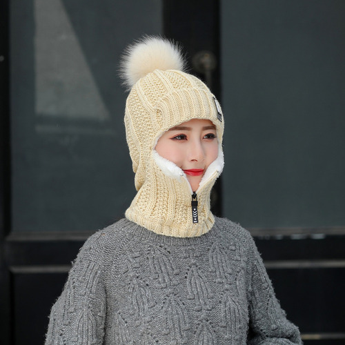 Conjunto De Gorro Y Bufanda De Punto Para Invierno, Bufanda