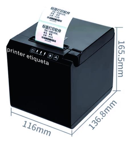 Impresora De Etiquetas Inalámbrica Y Usb 58mm Máximo